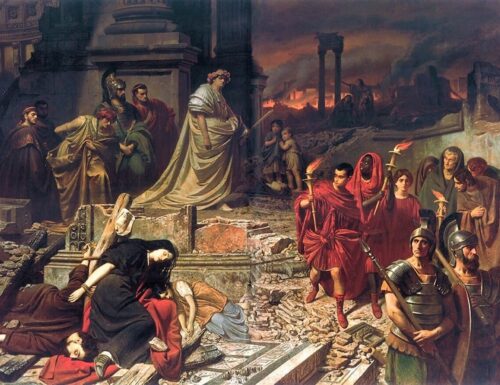 L’imperatore Nerone e l’incendio di Roma del 64 d.C.