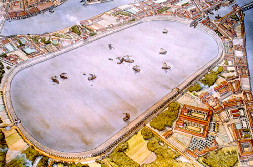 Quando piazza Ippolito Nievo ospitava le battaglie navali