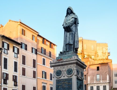 Giordano Bruno condannato per eresia al rogo in Campo de' Fiori