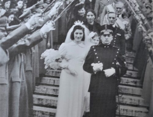 Si sposa la nipote del Maresciallo Graziani: picchetto d'onore con le spade sguainate