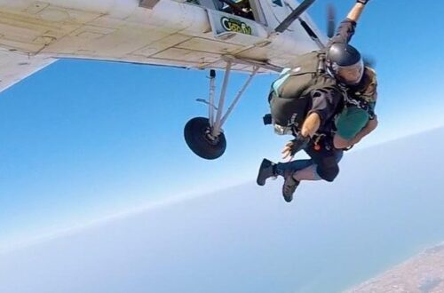 Crazy Fly fa volare con il paracadute i cuori coraggiosi con vista sul litorale romano