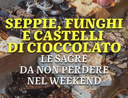 WayCover 7 ottobre - Seppie, funghi e castelli di cioccolato: le sagre da non perdere nel weekend