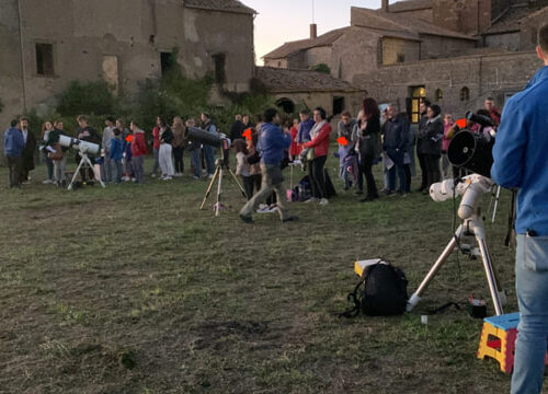 Telescopi a Roma, osservazione della Luna a Villa Carpegna